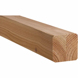 POTEAU CONTRECOLLE C24 DOUGLAS MARRON 200X200MM / LG. 3.00M